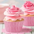 thumbnail image 2 of Muffins de papel, 150 piezas de mini moldes para magdalenas para bodas, cumpleaños, fiestas, vasos desechables para hornear en rosa, 2 of 5