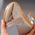 thumbnail image 4 of Zwiiyzr 2024 Girls Dress Shoes Low Heel Princess Flats Flower Wedding Party Glitter Shoes for Toddler/Little Kid/Big Kids Gold, 4 of 9