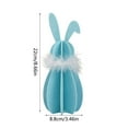 thumbnail image 2 of Easter Rabbit Desktop Figurine | Wooden DIY Assembly Ornament | 8.6in Durable Tabletop Decor | Festive Spring Home Office Accent | Eye-Catching Holiday Visuals, 2 of 4