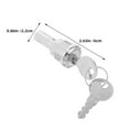 thumbnail image 2 of NUOLUX De Cerradura Para Máquina De Snacks Con Llave Instalación Sencilla Plata, 2 of 8