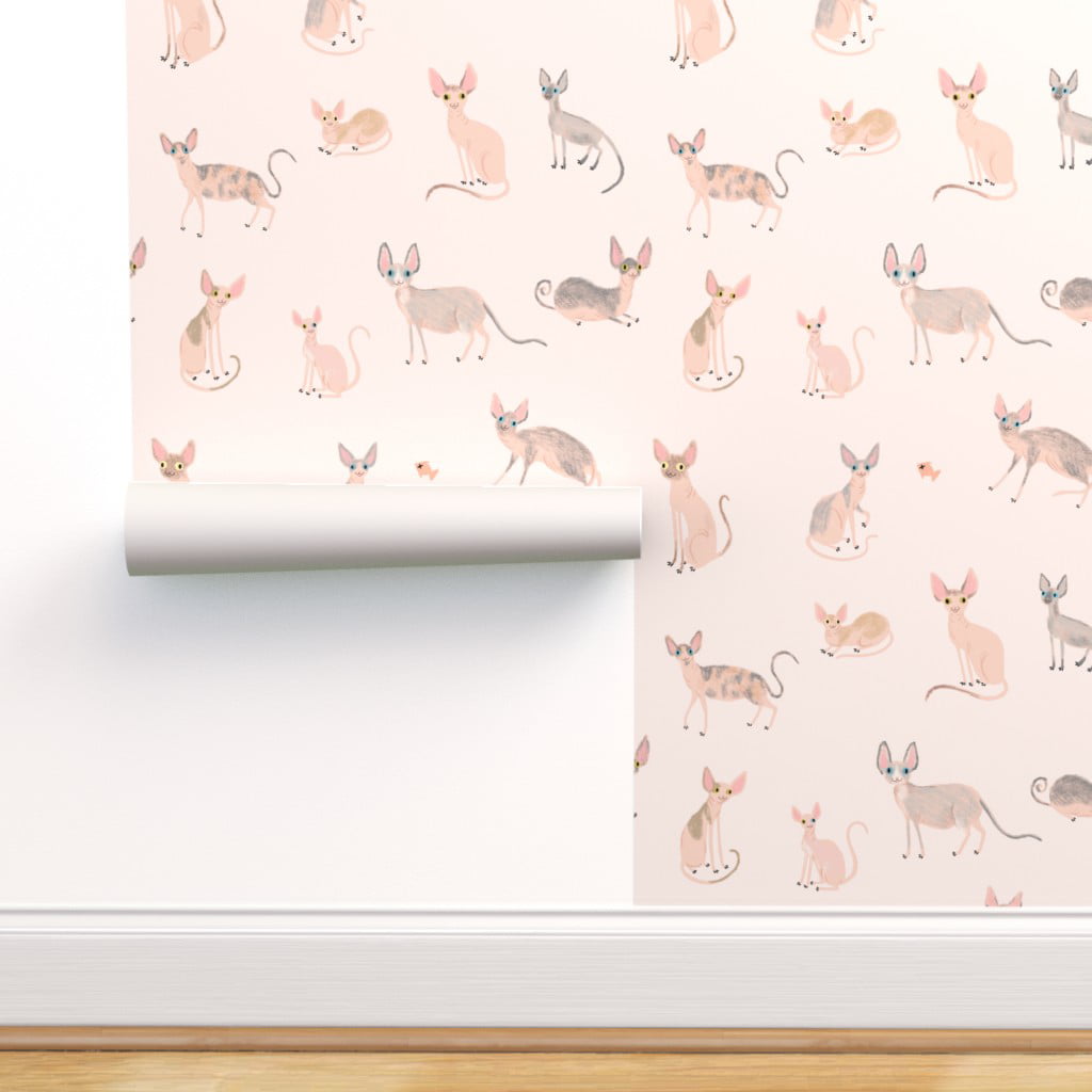 Cat Whiskers Removable Wallpaper Tiles