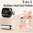 thumbnail image 3 of modelones Builder Nail Gel, 2 Pcs Clear Builder Nail Polish for Thickening Strengthener Apex Building Extension Rhinestone Glue Gel Polish in a Bottle for DIY Home Salon Gifts 10ml LED Lamp Cured, 3 of 9
