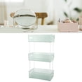 thumbnail image 1 of Multifunctional Storage Box, 3 Tier Bathroom Countertop Organizer with Detachable Tray Acrylic Material Transparent Trays Organize and Store Items, 1 of 8