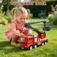 thumbnail image 4 of 1:1 Scale Fire Ladder Truck Toy With Extendable Ladder, Realistic Details & Movable Parts, Ideal For Imaginative , Indoor & Outdoor Play For Family, Toddlers & Kids Of, 4 of 6