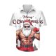 thumbnail image 3 of Camisas de Manga Larga para los Hombres Botón de Impresión de Navidad Blusa de Cuello Casual, Poliéster Ligero para la Fiesta de Primavera de Invierno, 3 of 5
