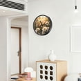 thumbnail image 6 of Voice Activated Clock with Glow Light 12 Inch Large Silent Wall Clock Battery Operated for Home Decor A Field Of Daisies, 6 of 8
