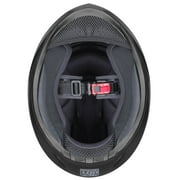 GLX GX11 Compact Motorcycle Helmet - Matte Black, Medium - Full Face w/ Tinted Visor, DOT Approved