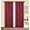 Burgundy/White, variant on 2 Pack Dana Gray Faux Silk 55"x84" Decorative Window Curtain Panel with Geometric Embroidery Design in White/Silver and Grommets