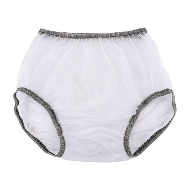 Cubierta de incontinencia Pantalones blandos de pañales Breves Breve Desgaste Resistente con cubierta de pañales para hombres Mujeres mayores Dama S