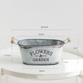 thumbnail image 2 of Minkissy small iron bucket Metal Flowerpot Bucket Planting for Balcony 1Set, 2 of 5
