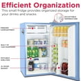 thumbnail image 5 of Frigidaire 3.2 Cu ft Retro Mini Refrigerator with Side Bottle Opener EFR376, Blue, 5 of 9