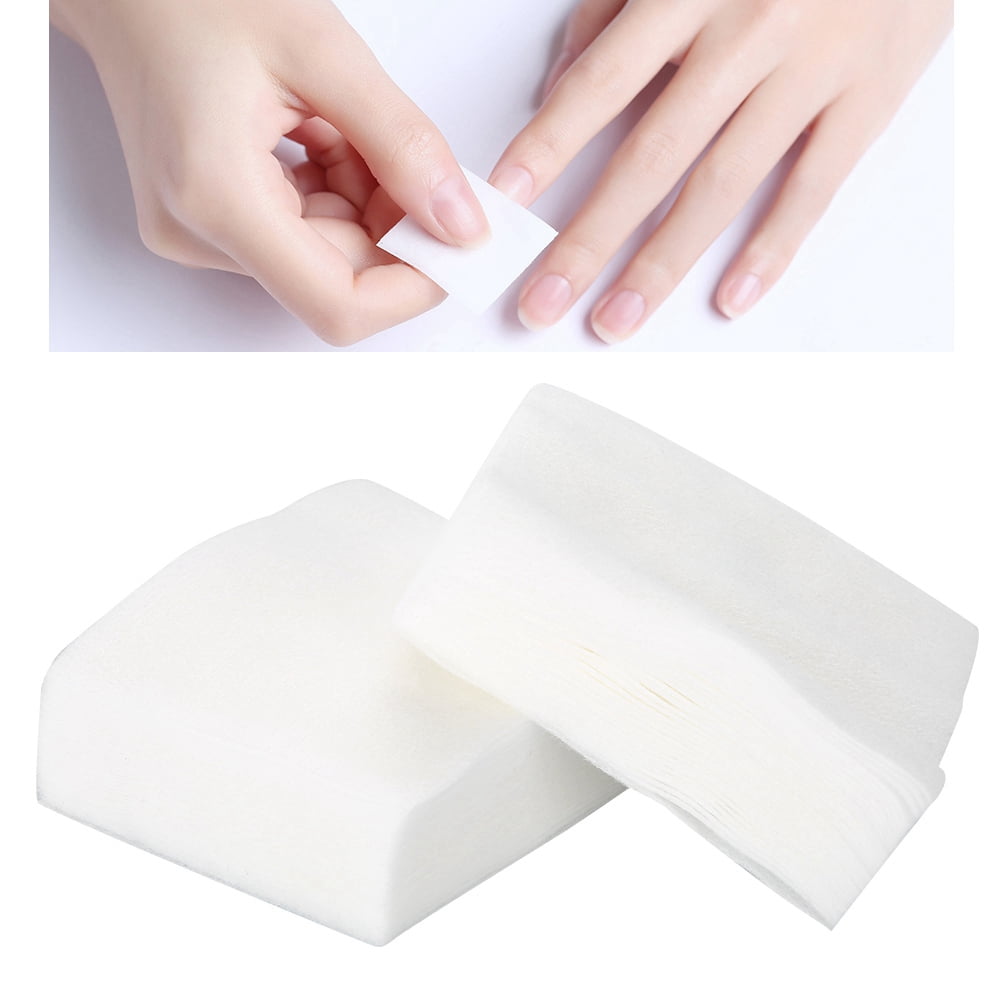 Cergrey 1000Pcs Disposable Cotton Pads Nail Polish Wipes Remover Makeup Cleaner Cotton Wipes