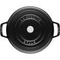 thumbnail image 3 of STAUB La Cocotte 5.25 L Cocotte Rond en Fonte, Noir Brillant, 3 of 5