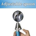 thumbnail image 4 of 1 Pcs Stainless Steel Ice Cream Scoop Set Dishers Scoops Cookie Scoop Set Food Scoop, Blue Handle (2.48 Inch), 4 of 6