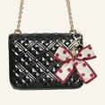 thumbnail image 2 of Unique Bargains 1 Pc Fashion Polka Dot Print Scarf Handbag Charm Bag Accessories Red, 2 of 5