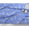 thumbnail image 2 of Soimoi Blue Cotton Jersey Fabric Shadow & Dragonfly Insect Print Fabric by the Yard 58 Inch Wide, 2 of 3