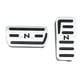 thumbnail image 1 of Silver Gas Accelerator Pedal and Break Pedal Cover Non-Slip for Honda N-BOX N-VAN N-WGN N-ONE JF JH JG JJ, 1 of 5
