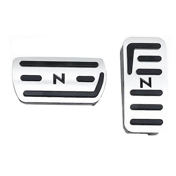 Silver Gas Accelerator Pedal and Break Pedal Cover Non-Slip for Honda N-BOX N-VAN N-WGN N-ONE JF JH JG JJ