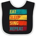 thumbnail image 3 of Inktastic Choir Music Eat Sleep Sing Repeat Boys or Girls Baby Bib, 3 of 4