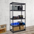thumbnail image 6 of Pachira 36"W x 18"D x 72"H 5-Shelf Steel Shelving, Black, 6 of 10