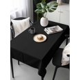 thumbnail image 6 of Black Table Cloth, Pure Black Waterproof Tablecloth for Rectangle Tables, Reusable Washable Fabric Table Cover for Restaurant Kitchen Dining Tables 60"x120", 6 of 6