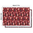 thumbnail image 5 of Red Christmas Tree Pattern Summer Placemats Table Placemats Set Of 6-Linen Kitchen Washable Placemats Table Mats 11.8"x17.7" Non-Slip Heat Resistant, 5 of 5