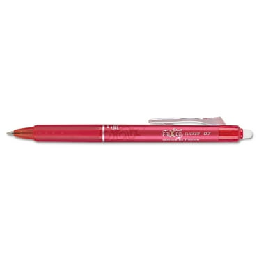 Pilot, FriXion Clicker Erasable Gel Pens, Fine Point. 0.7 mm, Pack of 12, Red