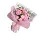 thumbnail image 5 of Ramo de flores de ganchillo hecho a mano, ramo de flores artificiales de punto para festival, Rosa, 5 of 9