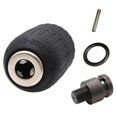 thumbnail image 2 of Impact Drill Chuck with Set Screw Hand-tight Drill Adapter for Home Users Three-jaw Shape 1 Set, 2 of 3