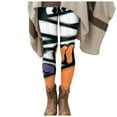 thumbnail image 2 of adviicd Essential Halloween Leggings for Women - Flattering Fit with Supportive Tummy Panel (White, L), 2 of 6
