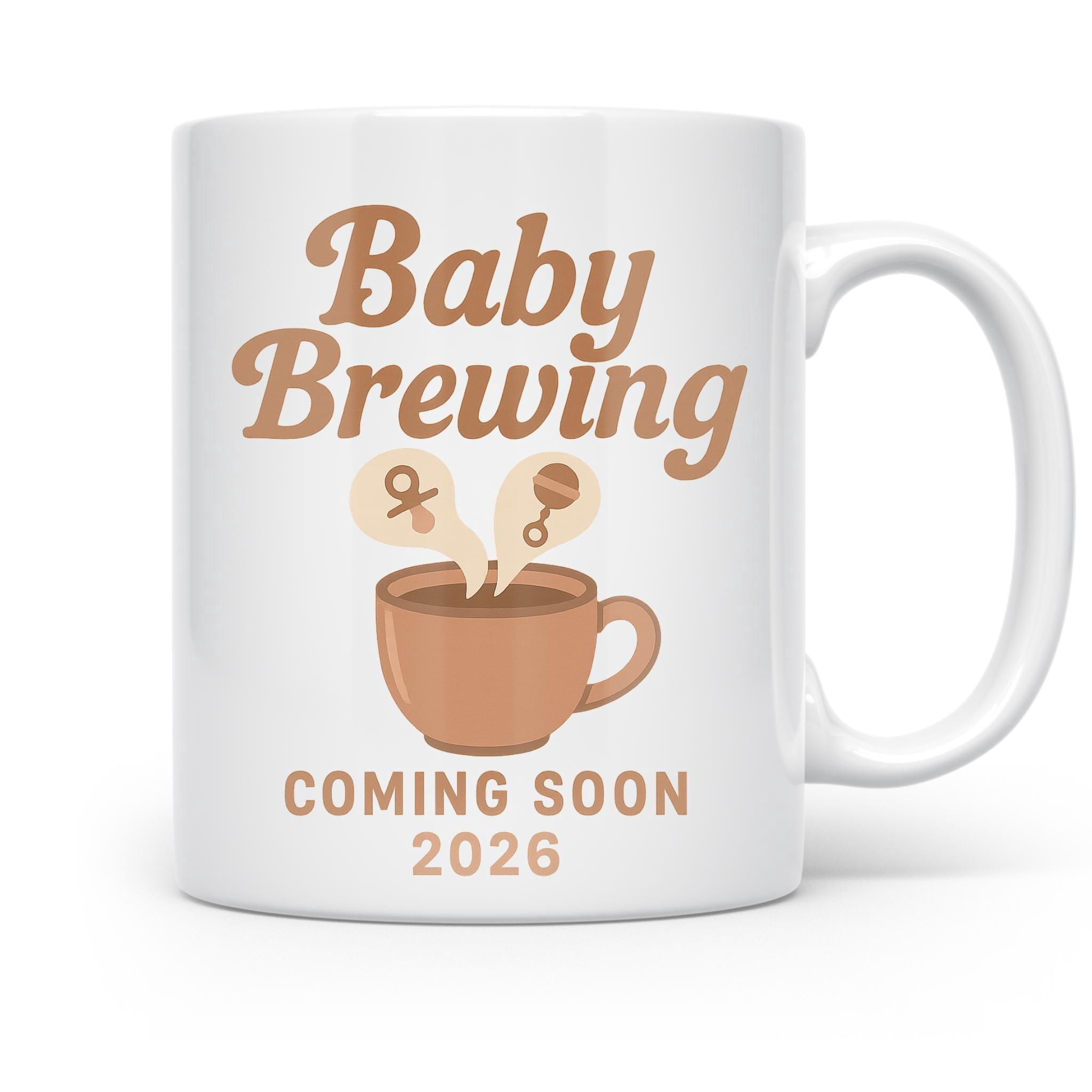 Sweet Little Secret 11 oz Coffee Mug - Baby Shower Reveal Retro Design White Ceramic Gift