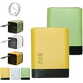 thumbnail image 1 of 3 in 1 GaN Charger, Scalable 80w Max Fast Charger Module with Type C Cable and 2 USB Ports, Retractable Phone Chargers Wall Plug, Three Port Fastcharging, for Phone and Laptops (Yellow+Green), 1 of 8