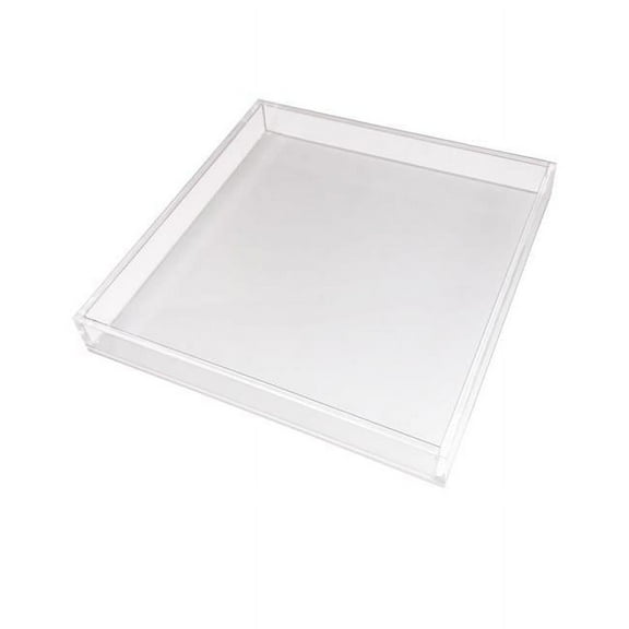 R16 Home AVT01-BLUE Neon Blue Square Lucite Tray