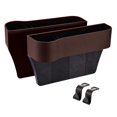 thumbnail image 1 of Paquete de 2 rellenos para huecos de asientos delanteros de coche, organizador de huecos para asientos delanteros de coche con taza marrón, 1 of 7