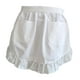 thumbnail image 4 of Delantal de cintura, delantal corto de media cintura, delantal de sirvienta elegante lavable, delantal de cocina, blanco, 4 of 9