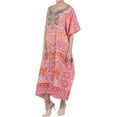 thumbnail image 2 of Miss Lavish London Kaftan Dresses for Women,Beach Kaftan Coverups,Hawaiian Coverups for Women,Long Beach & Swimsuit Coverups,Plus Size African Caftan Dress,Moroccan Style Loungewear Red XL, 2 of 6