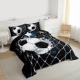 thumbnail image 3 of jejeloiu Soccer Sport Game Full Size Comforter Sets,Football Gaming Lovers Bedding Sets For Boys Kids Reversible 3-Piece, 3 of 8