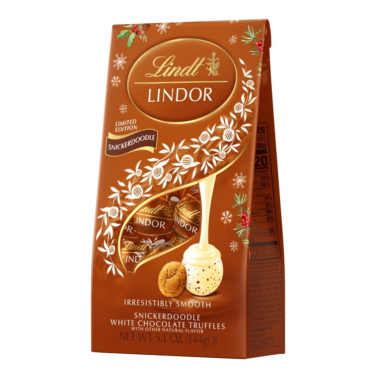 Lindt LINDOR Snickerdoodle White Chocolate Truffles, Individually