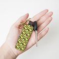 thumbnail image 4 of Wukai Avocado Print Leather Car Keychain, Universal Key Fob Keychain, Leather Key Chain Holder for Men and Women,360 Degree Rotatable, 4 of 5