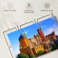 thumbnail image 6 of Elephant Stock Lisbon Pena Palace Wall Art - Horizontal Multi Panel Canvas - Living Room Wall Decor - Places Multi Panel - Orange And Green Decor - 33" x 20", 6 of 8