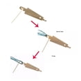 thumbnail image 4 of Injueey 30 piezas de agujas de tejer, artesanía tejida, herramienta de bordado grande, tamaño mixto, agarre de punto de cruz para el hogar, juego de De coser Injueey HA062310-00, 4 of 6
