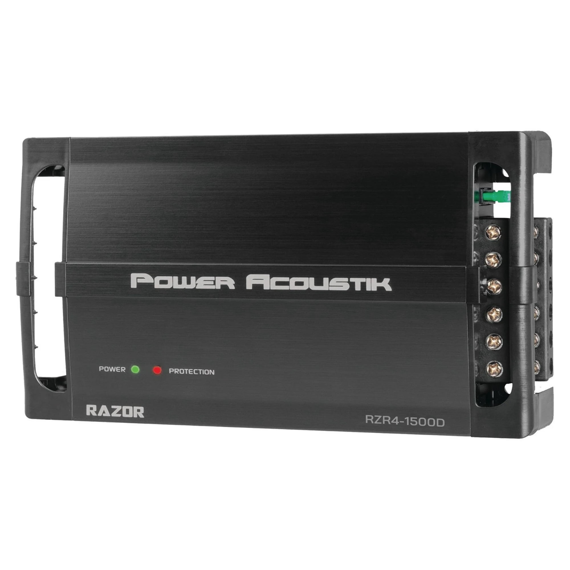 Power Acoustik RZR4-1500D 4-Channel Amplifier, Class D Full Range Amp, 1500W Max with SMT Circuitry (New)