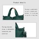 thumbnail image 5 of Bolsa de viaje expandible para mujer | Bolsa ligera para gimnasio y fin de semana con doble correa | Bolsa de nailon impermeable para deportes, escuela y equipaje de mano en avión, 5 of 7