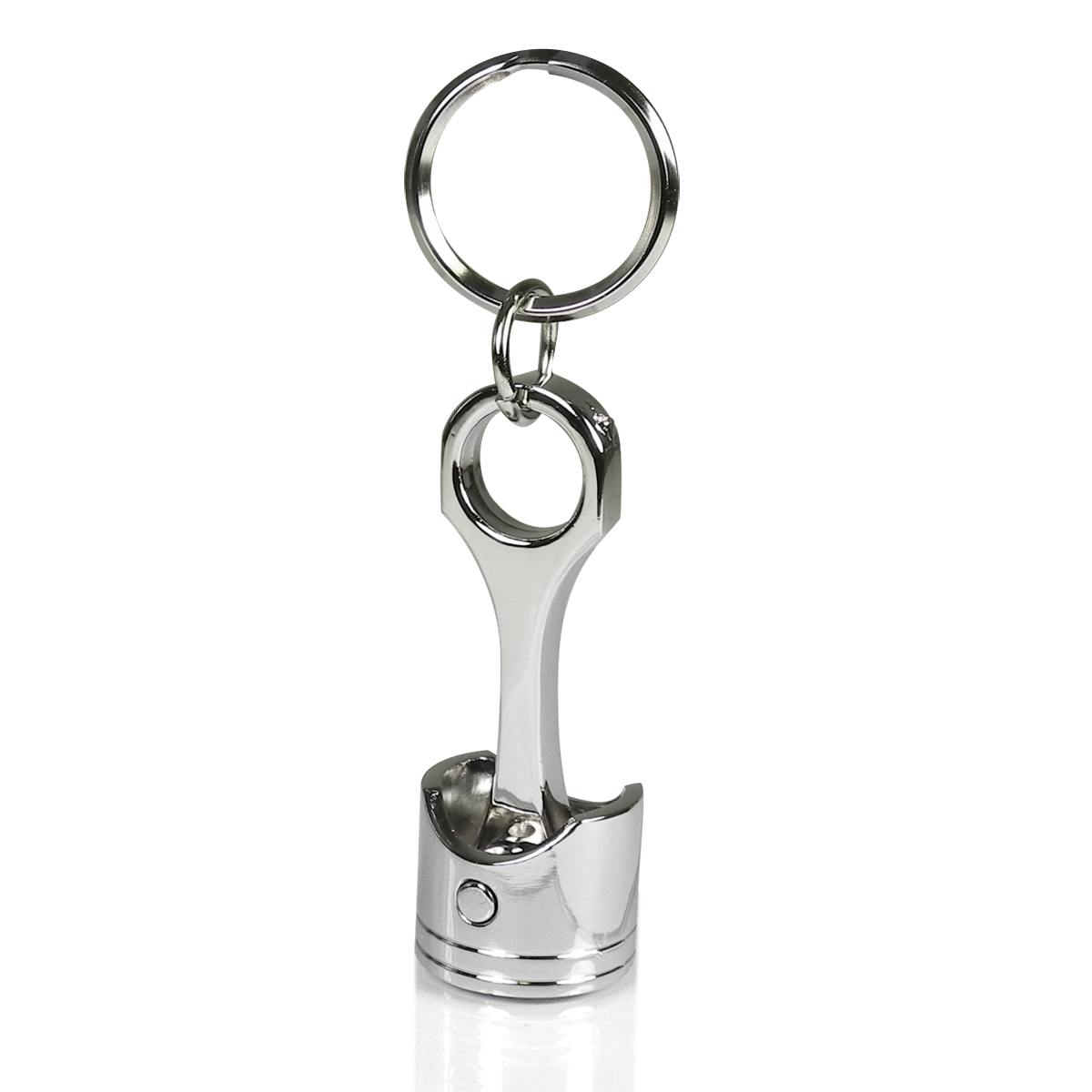 Nissan 370Z Z logo Chrome Finish Engine Piston and Rod Metal Key Chain