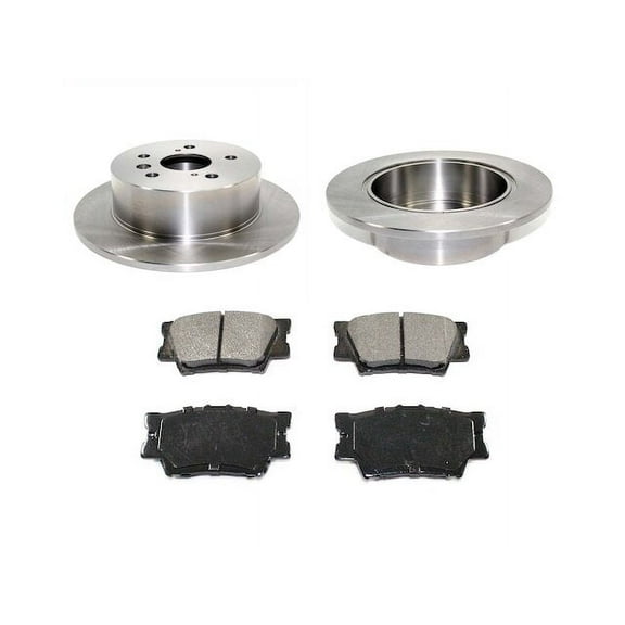 Rear Brake Pad and Rotor Kit - Compatible with 2008 - 2012 Toyota Avalon 2009 2010 2011