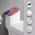 thumbnail image 3 of ZIATUBLE American Flag Toilet Tank Top Cover Dustproof Toilet Tank Cover Protector Toilet Tank Lid Covers for Bathroom with Elastic Edges Toilet Tank Lids for 4th of July Decoration, 3 of 5