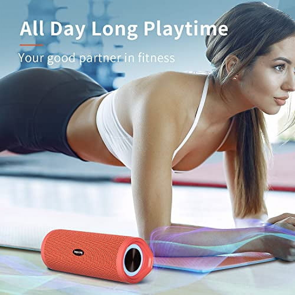 HEYSONG Bluetooth Speaker, Portable Outdoor IP67 Waterproof Wireless Speaker With Shoulder Strap - View #9