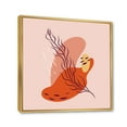 thumbnail image 3 of Designart 'Abstract Warm Colors Spring Leaf' Modern Framed Canvas Wall Art Print, 3 of 5