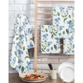 thumbnail image 2 of Spring Watercolor Blue Flower Farm Rural Tea Towels Absorption Walf Checks Kitchen Cleaning Towel Cloth Napkins Dish Rags, 2 of 7