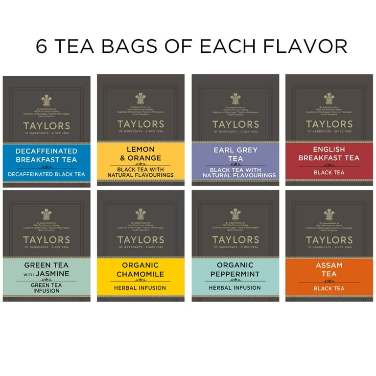  Taylors of Harrogate Yorkshire Gold Wrapped Tea Bags, 200  Count. : Grocery & Gourmet Food